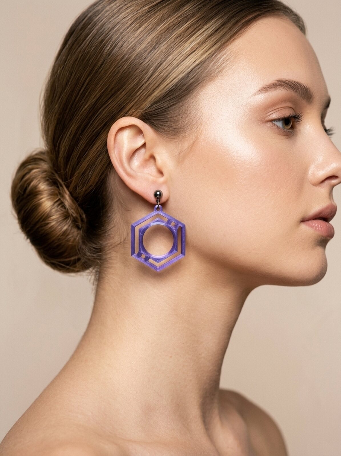 Elin in paars metallic